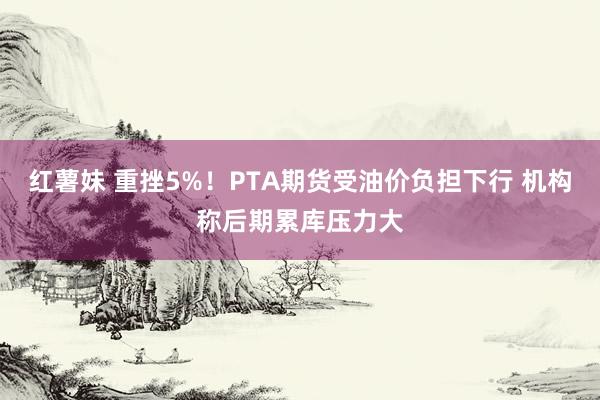 红薯妹 重挫5%！PTA期货受油价负担下行 机构称后期累库压力大