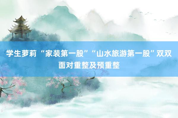 学生萝莉 “家装第一股”“山水旅游第一股”双双面对重整及预重整