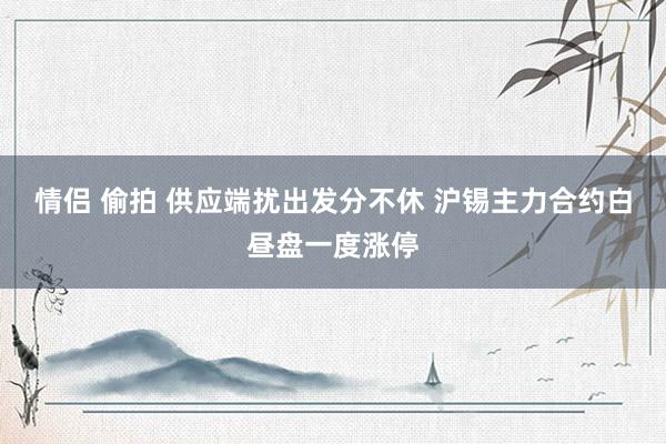 情侣 偷拍 供应端扰出发分不休 沪锡主力合约白昼盘一度涨停